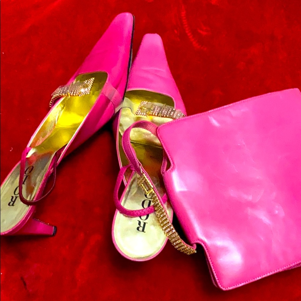 Rodo Italian Shoe &’ Bag Set - Size 41/10.5